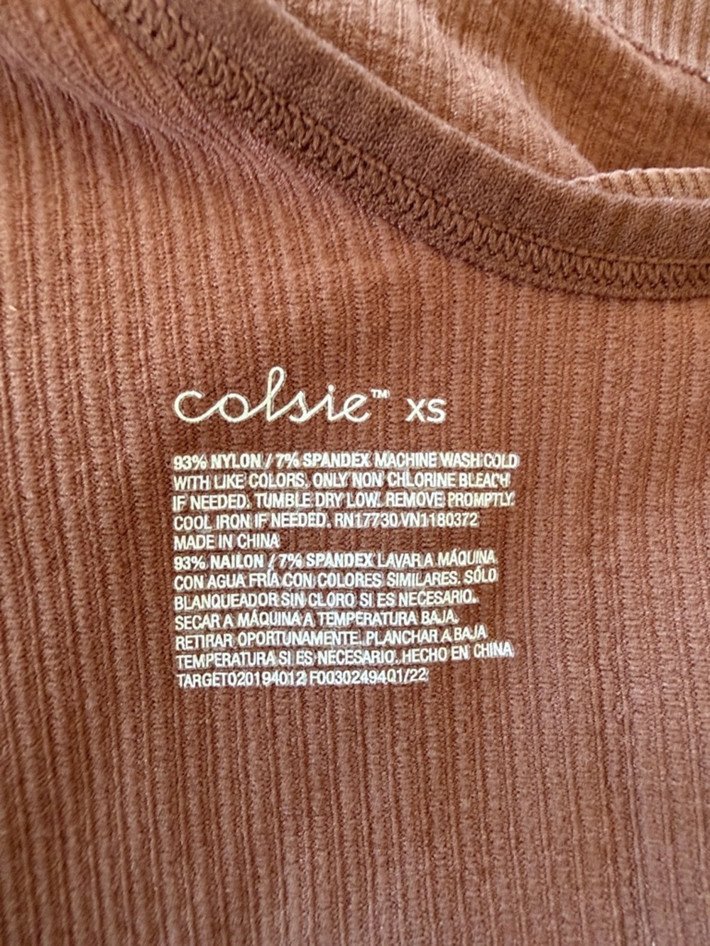 Colsie Pink Ribbed V-Neck Camisole - Picture 2 of 3